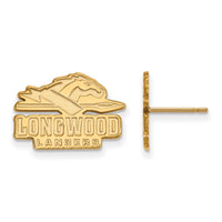 14ky  Longwood University Small Post Earrings