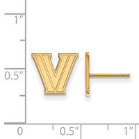 14ky  Villanova University XS Post Earrings