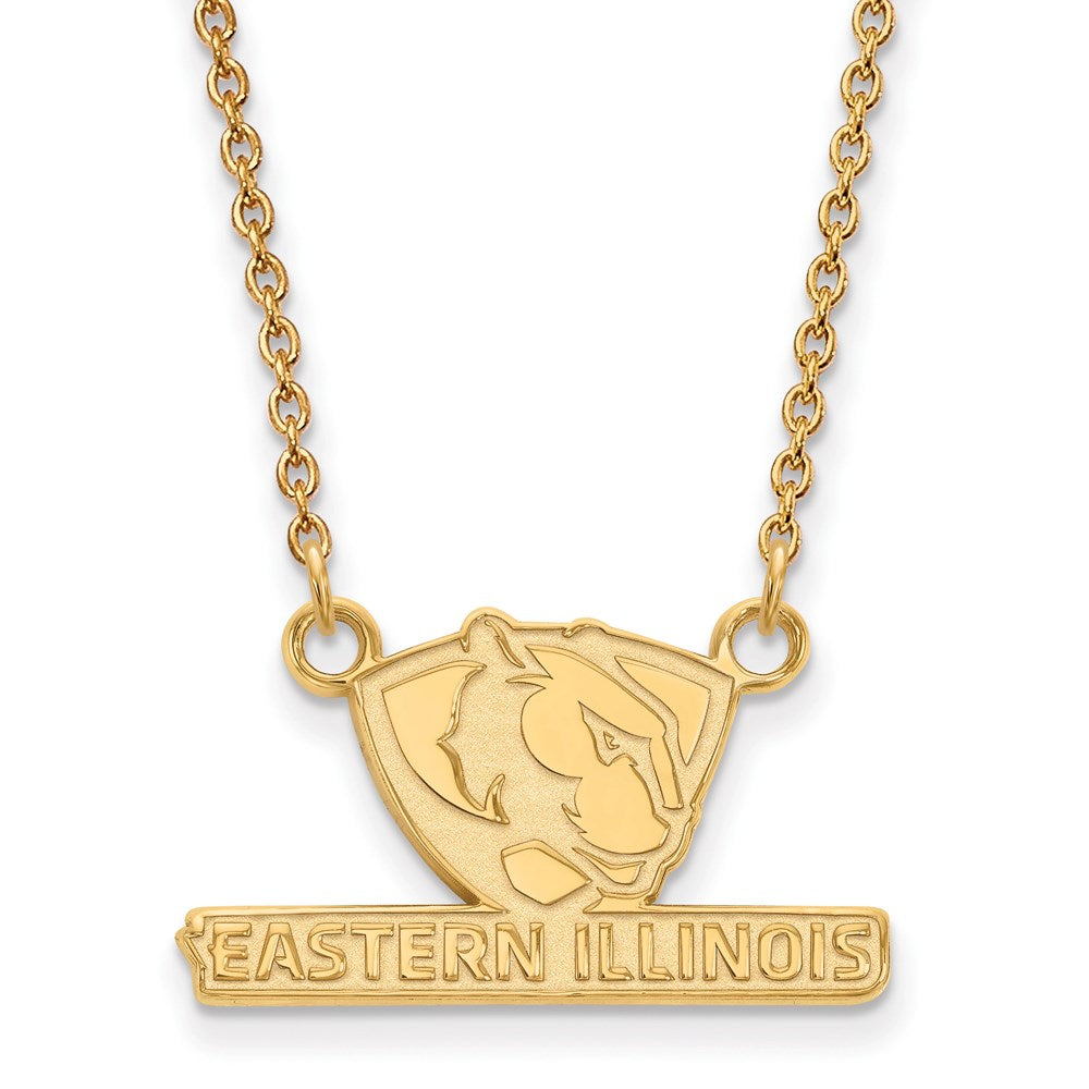 14ky  Eastern Illinois University Small Pendant w/Necklace