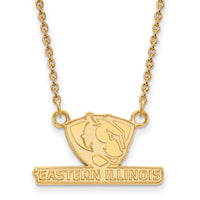 14ky  Eastern Illinois University Small Pendant w/Necklace