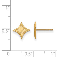 14ky  Furman University XS Post Earrings