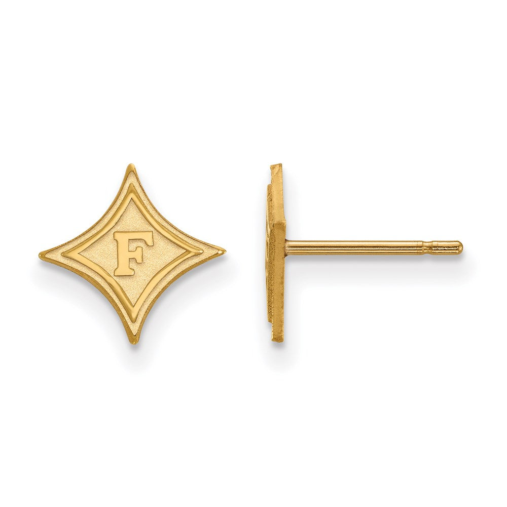 14ky  Furman University XS Post Earrings