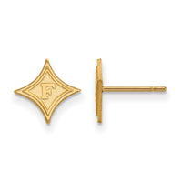14ky  Furman University XS Post Earrings