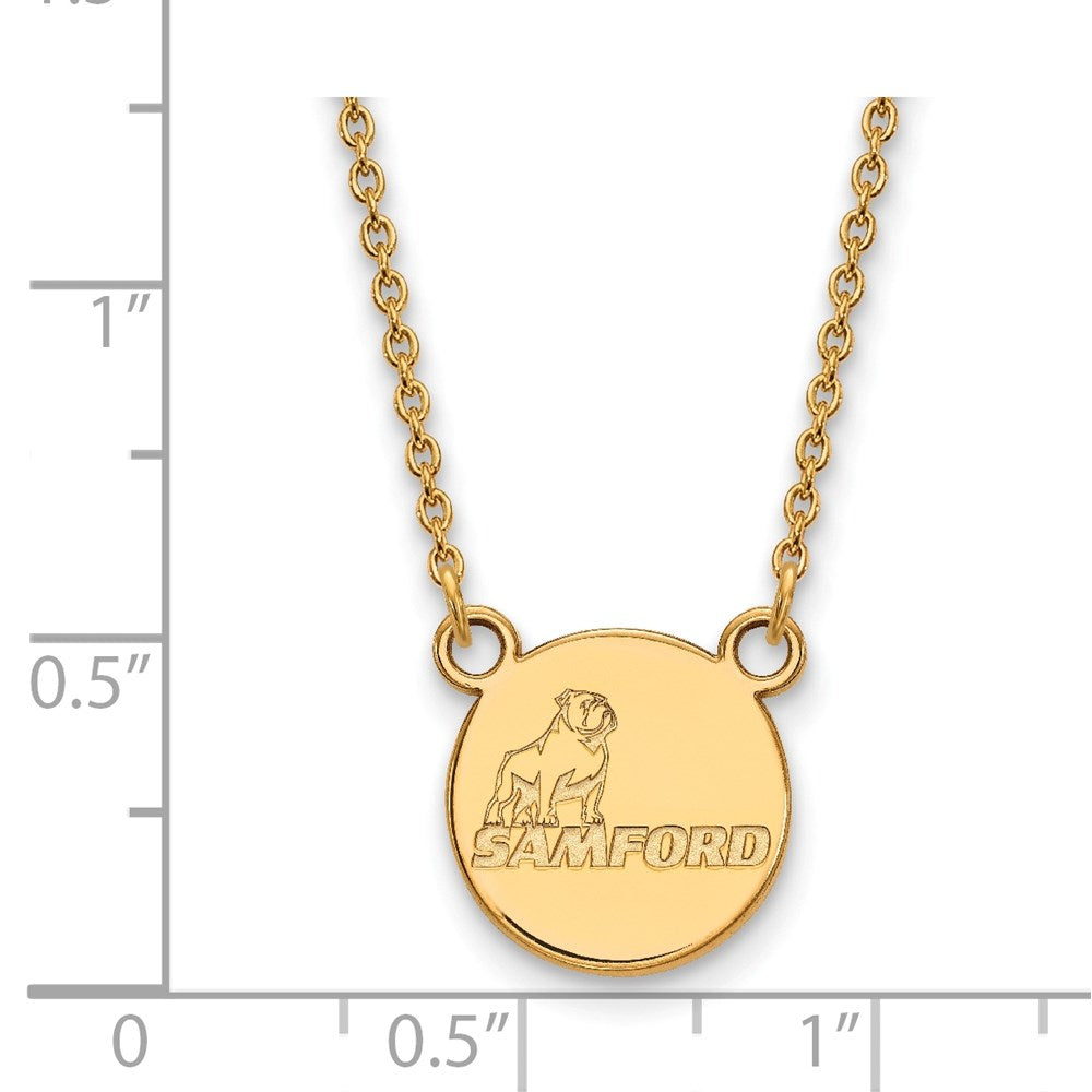 14k Gold  Samford University Small Pendant Necklace