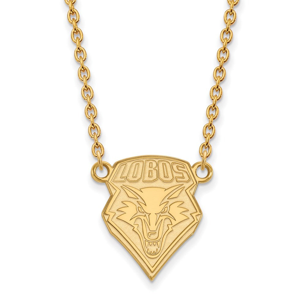 14ky  University of New Mexico Large Pendant w/Necklace