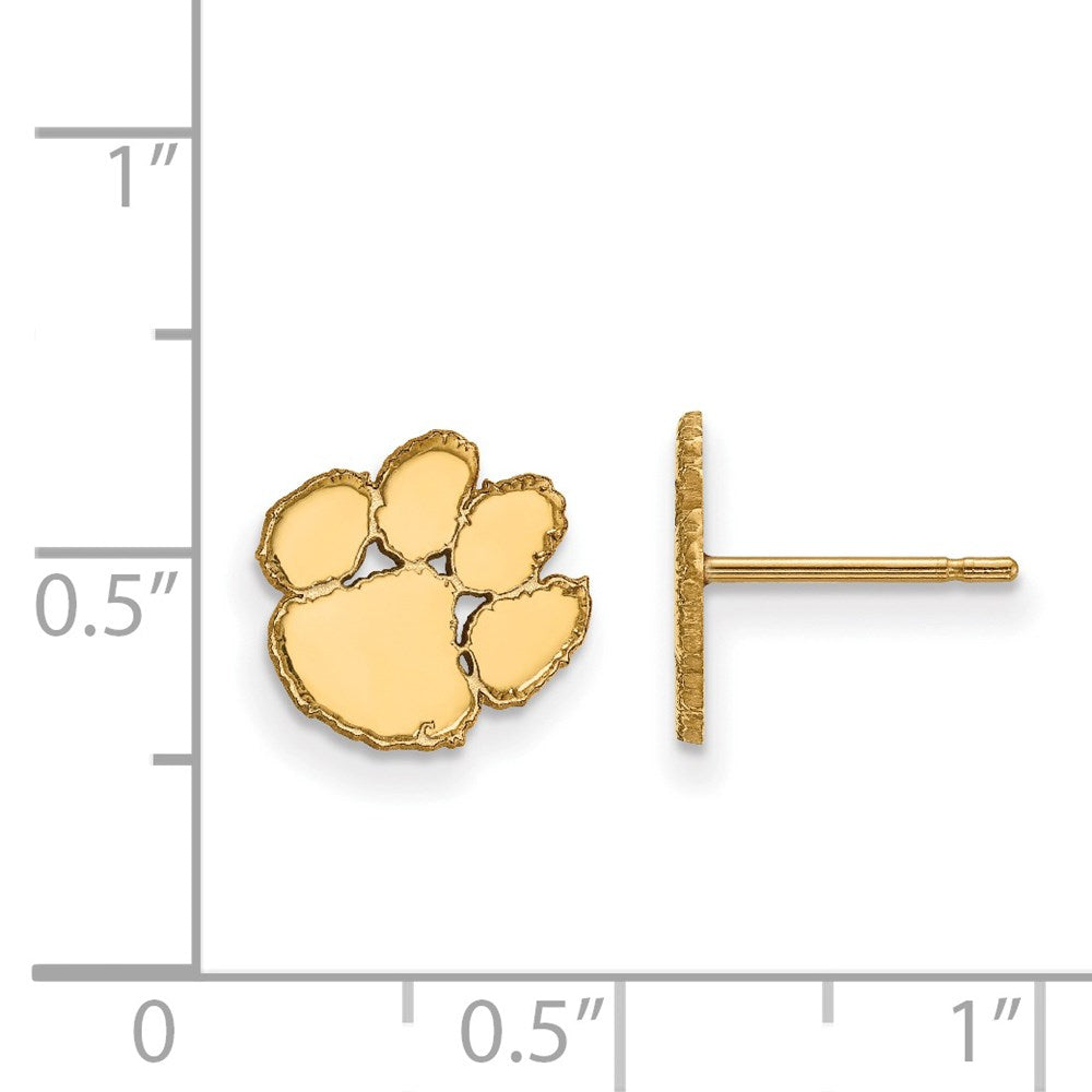 14ky  Clemson University XS Post Earrings