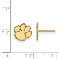 14ky  Clemson University XS Post Earrings