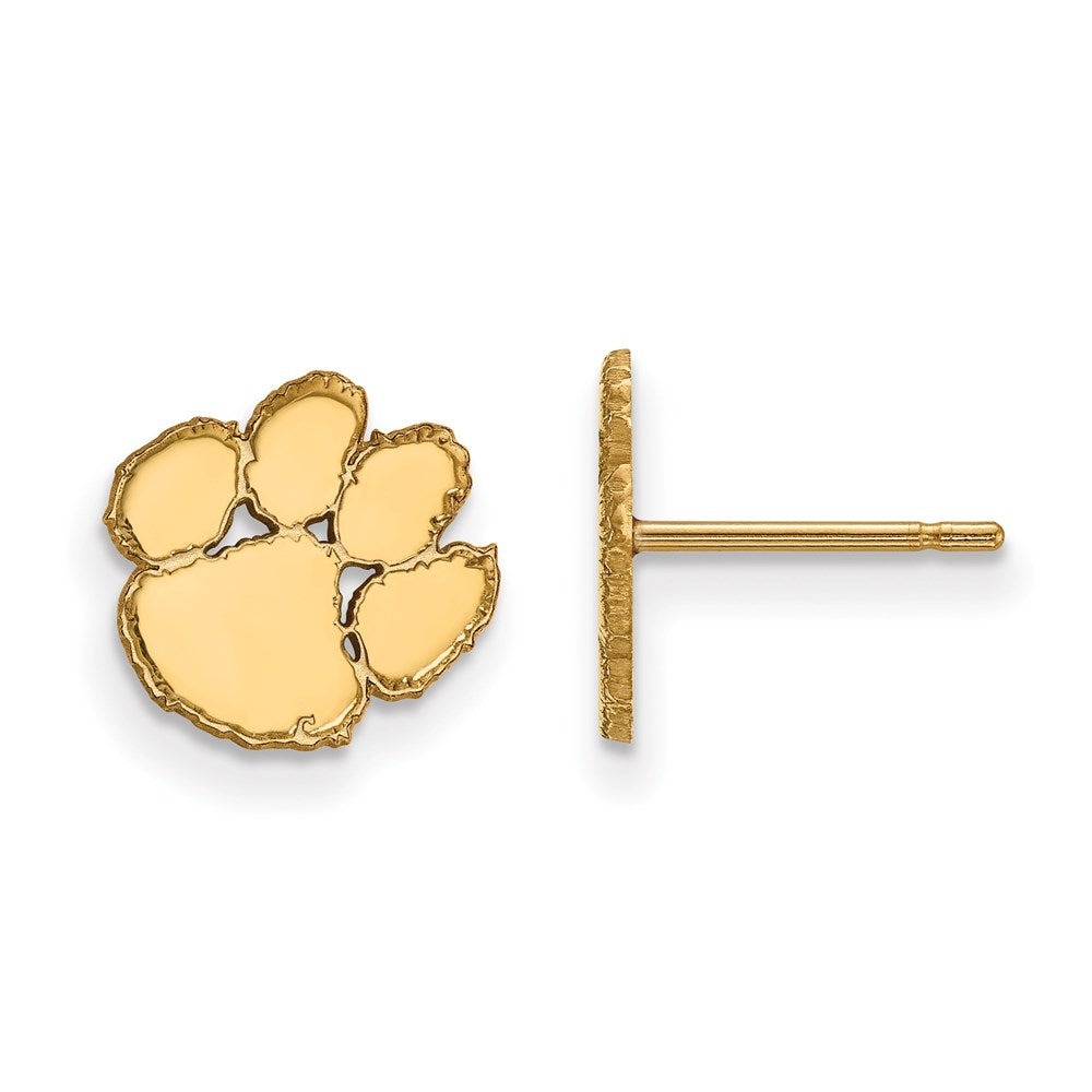14ky  Clemson University XS Post Earrings