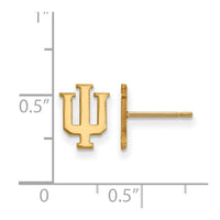 14ky  Indiana University XS Post Earrings