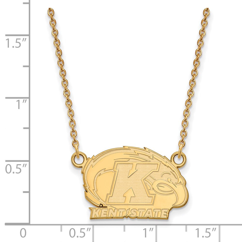 14ky  Kent State University Small Pendant w/Necklace