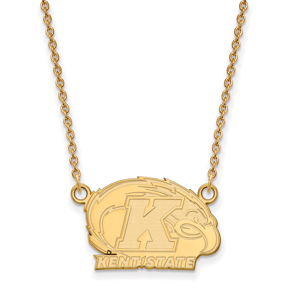 14ky  Kent State University Small Pendant w/Necklace