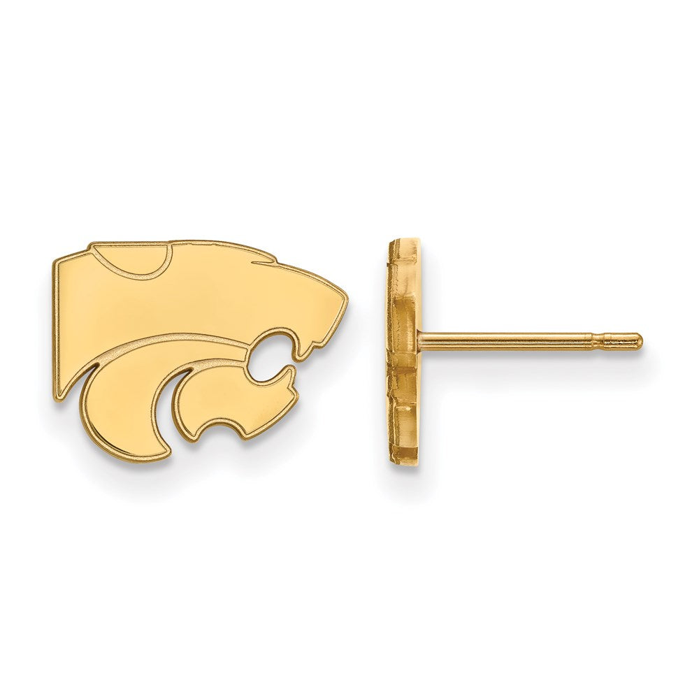 14ky  Kansas State University XS Post Earrings