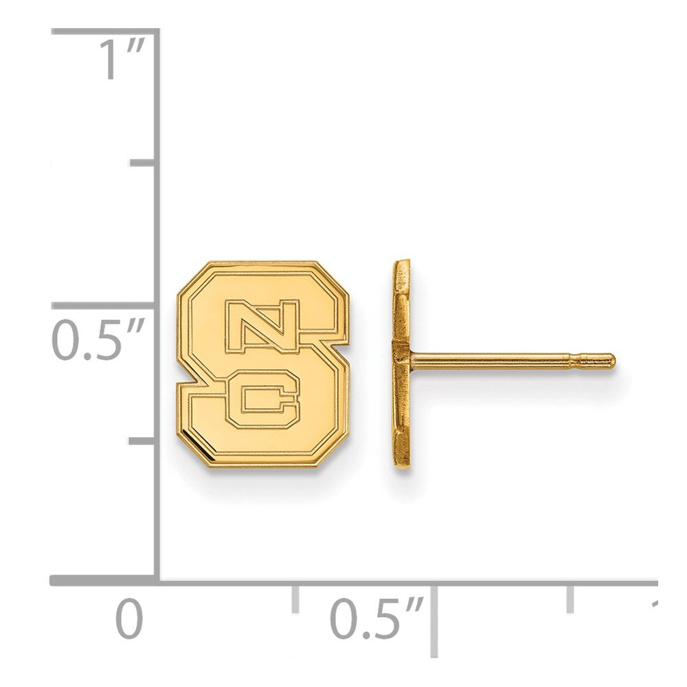 14ky  North Carolina State University XS Post Earrings