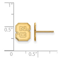 14ky  North Carolina State University XS Post Earrings