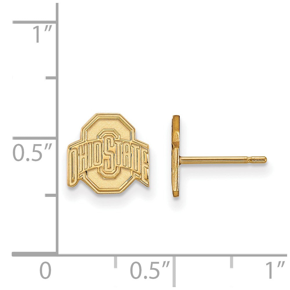 14ky  Ohio State University XS Post Earrings