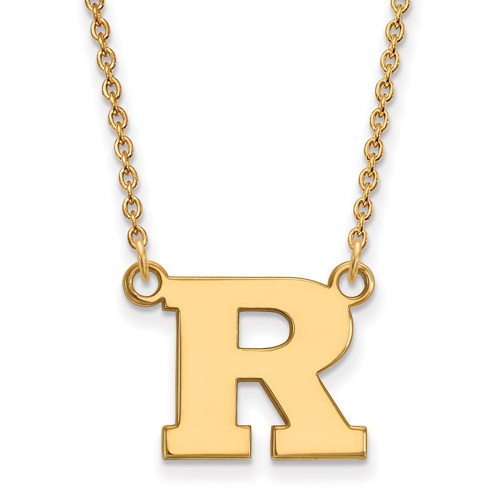 14ky  Rutgers Small Pendant w/Necklace