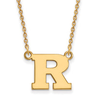 14ky  Rutgers Small Pendant w/Necklace