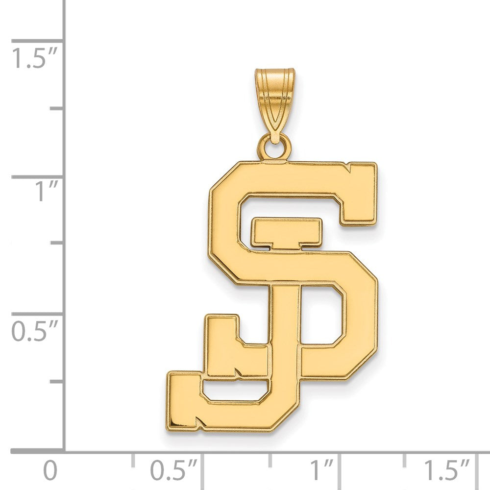 14k Gold  San Jose State University XL Pendant