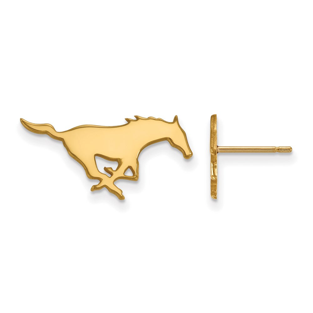 14ky  Southern Methodist University Small Post Earrings