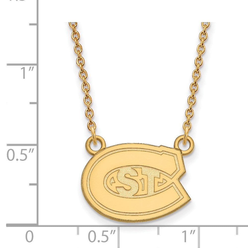 14ky  St. Cloud State Small Pendant w/Necklace
