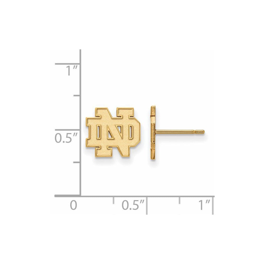 14ky  University of Notre Dame XS Post Earring