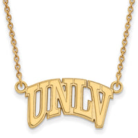 14ky  University of Nevada Las Vegas Small Pendant w/Necklace
