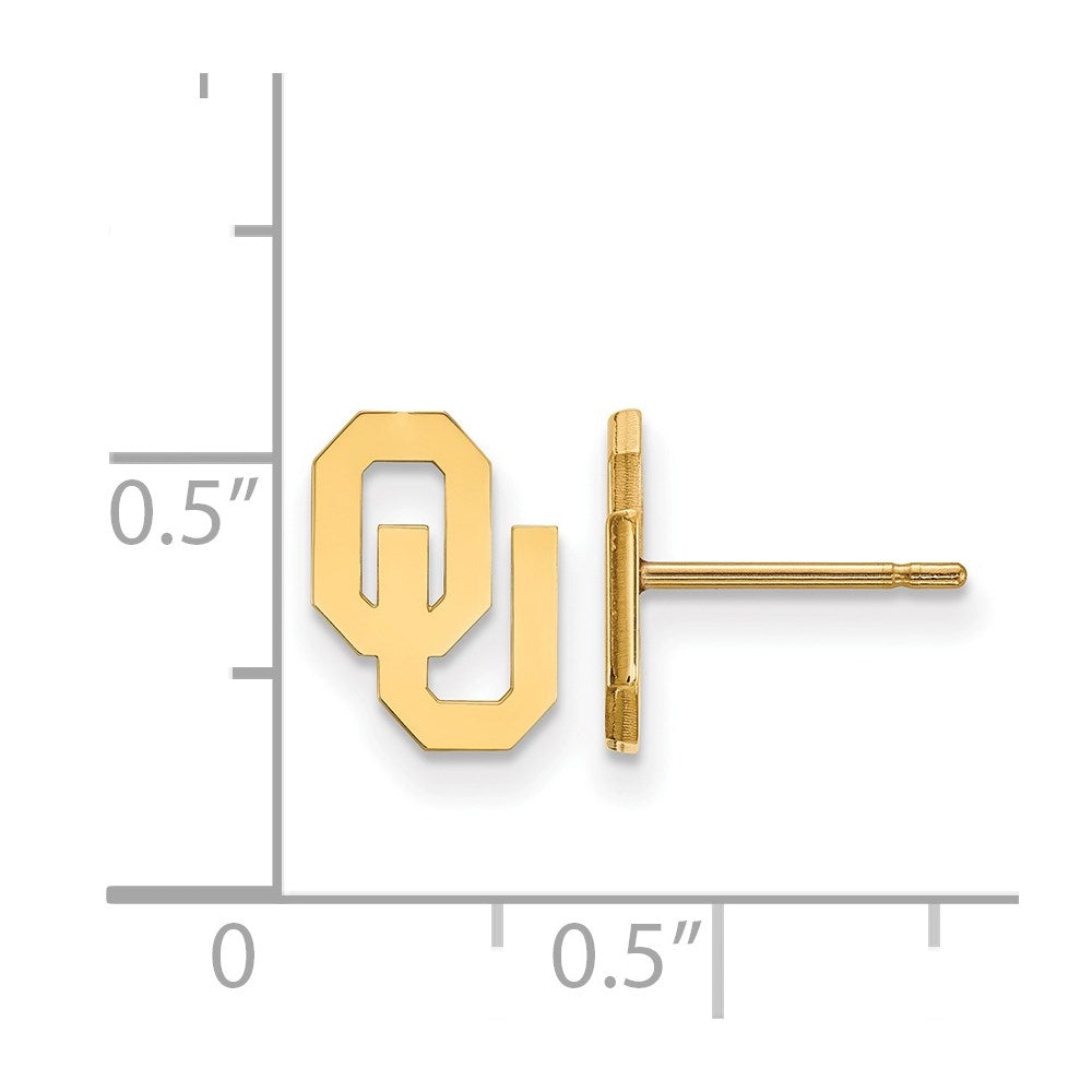 14ky  University of Oklahoma XS Post Earrings