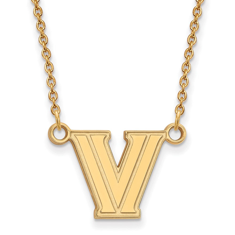 14ky  Villanova University Small Pendant w/Necklace