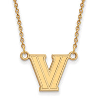 14ky  Villanova University Small Pendant w/Necklace