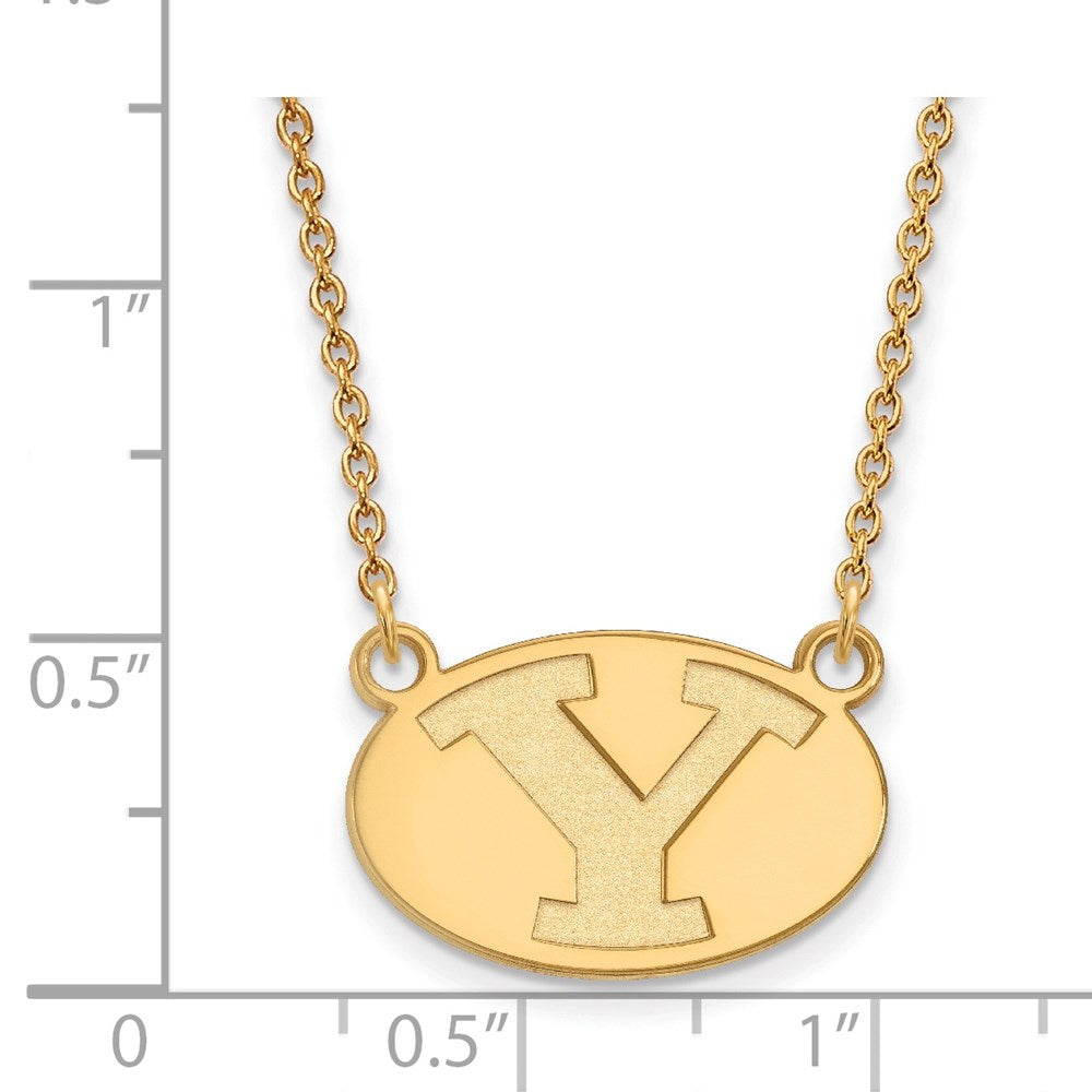 14ky  Brigham Young University Small Pendant w/Necklace