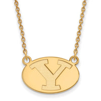 14ky  Brigham Young University Small Pendant w/Necklace
