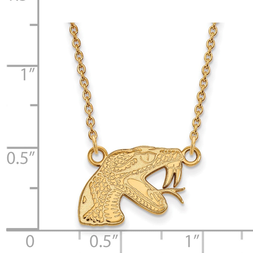 14k Gold  Florida A and M University Small Pendant Necklace