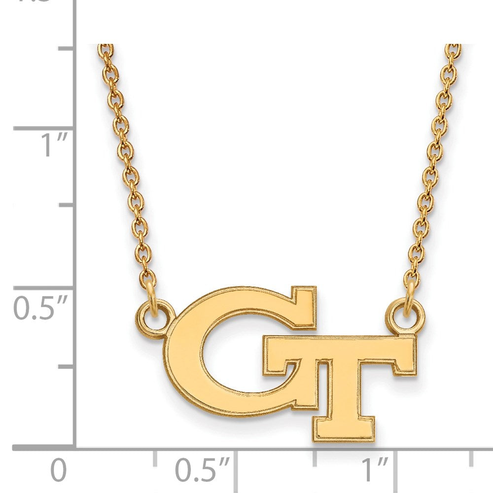 14k Gold  Georgia Tech G-T Small Pendant Necklace