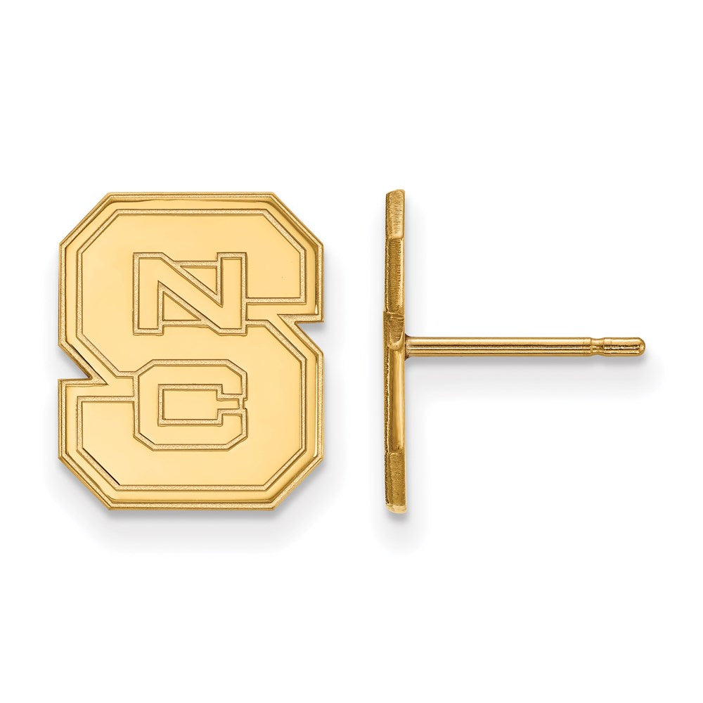 14ky  North Carolina State University Small Post Earrings