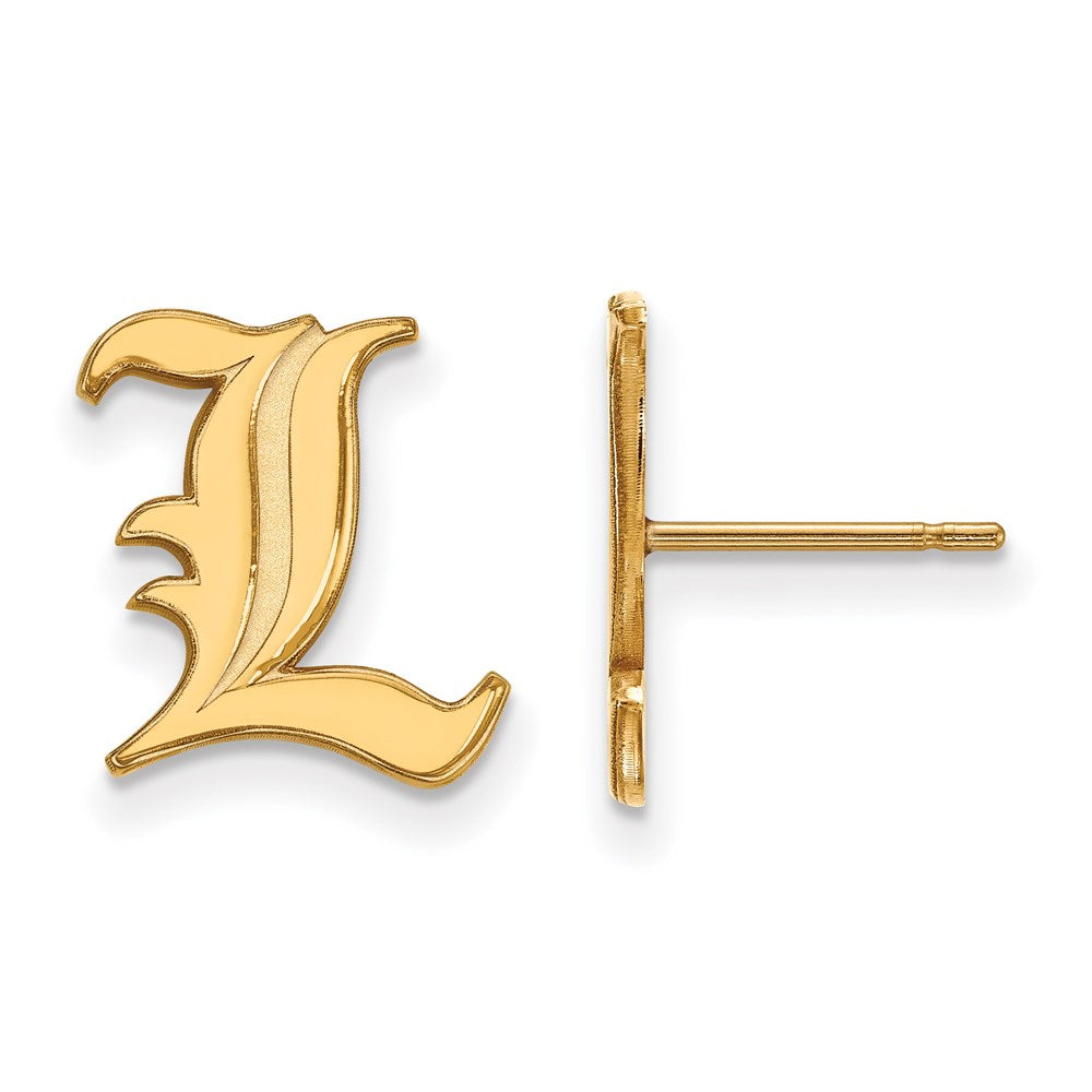 14ky  University of Louisville Small Post Earrings