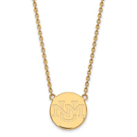 14ky  University of New Mexico Large Pendant w/Necklace
