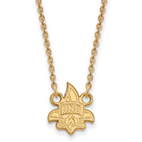14ky  University of New Orleans Small Pendant w/Necklace