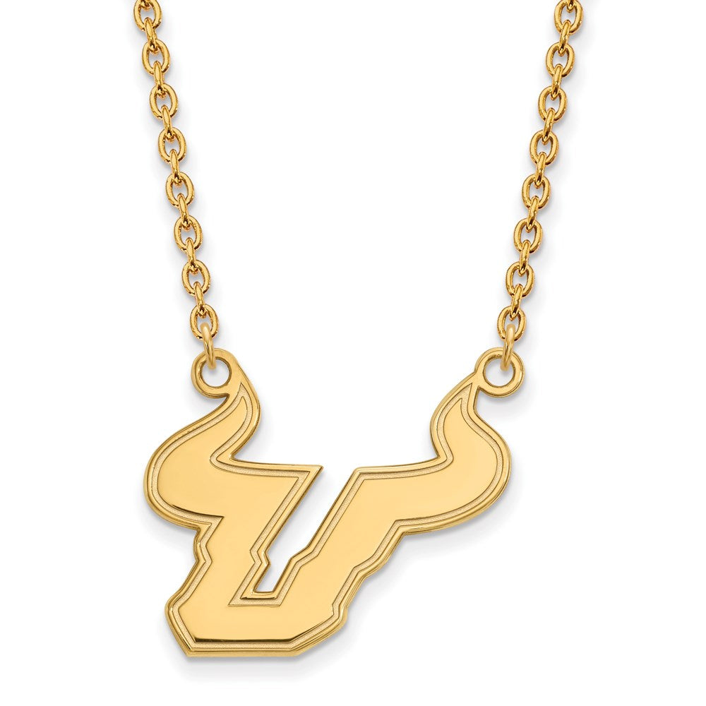 14k Gold  University of South Florida Large Pendant Necklace