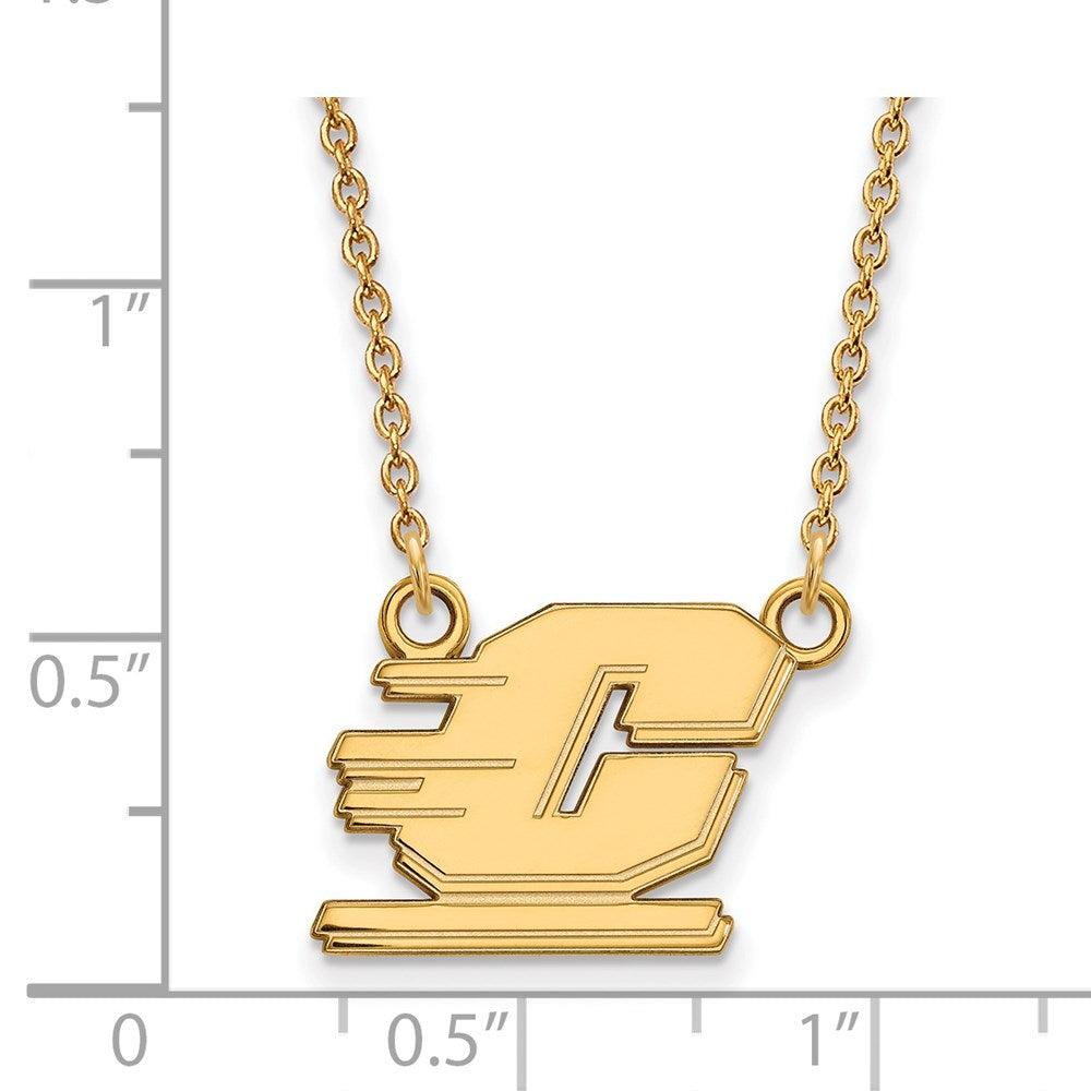 14ky  Central Michigan University Small Pendant w/Necklace