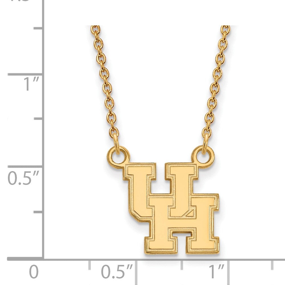 14ky  University of Houston Small Pendant w/Necklace