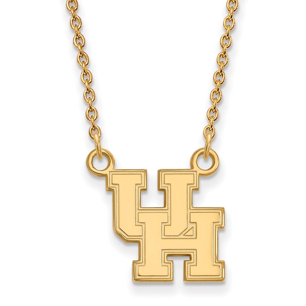 14ky  University of Houston Small Pendant w/Necklace