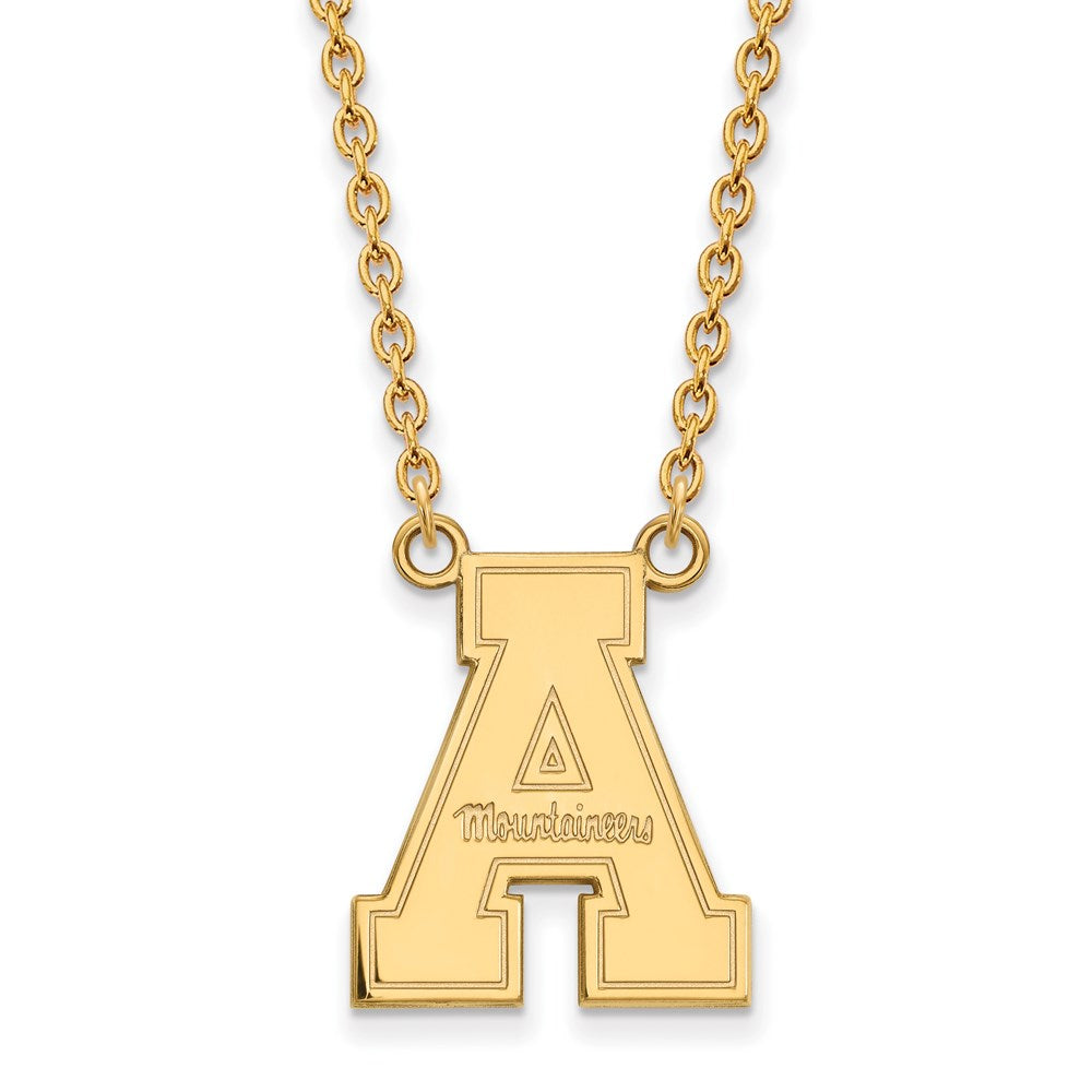 14ky  Appalachian State University Large Pendant w/Necklace