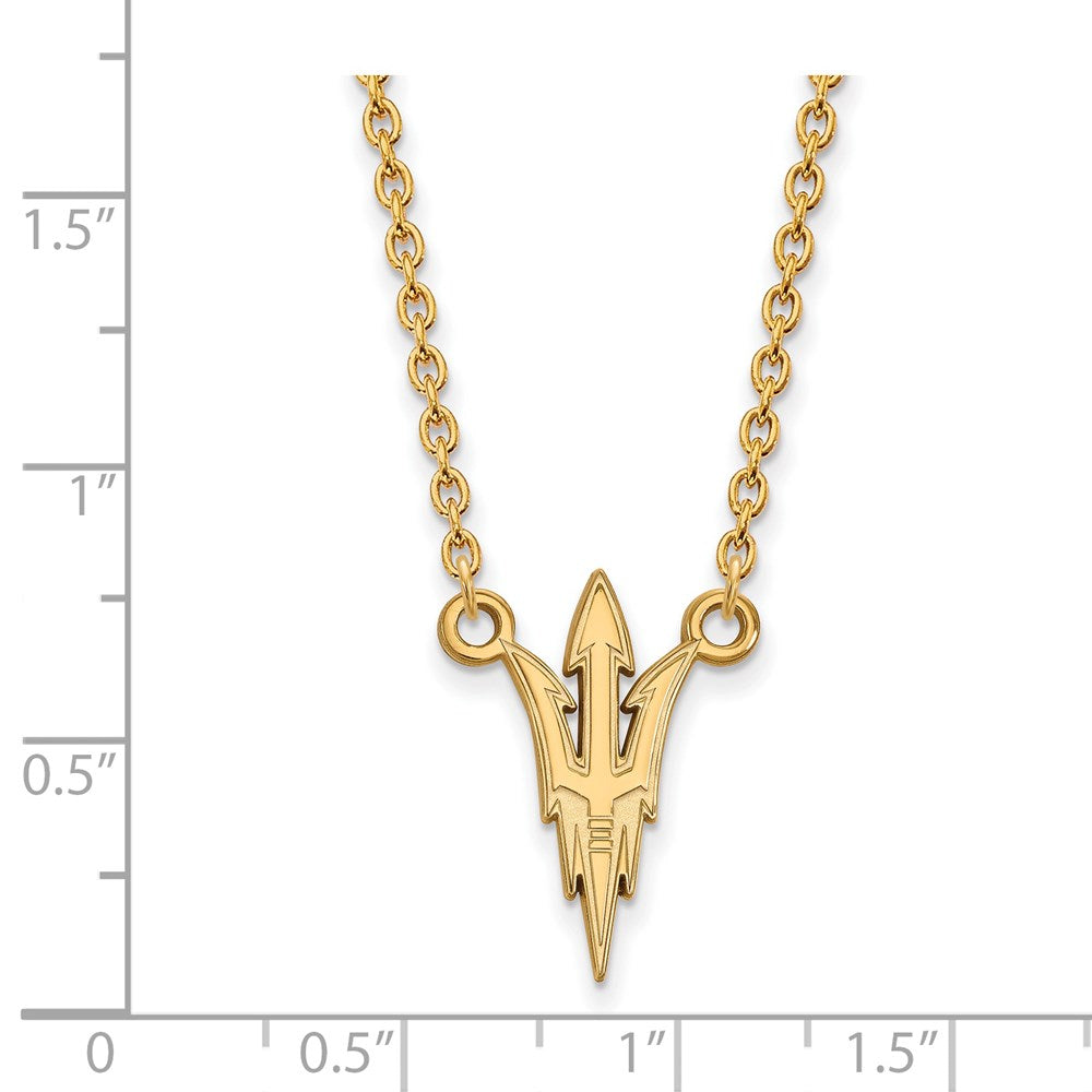 14k Gold  Arizona State University Large Pendant Necklace
