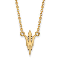 14k Gold  Arizona State University Large Pendant Necklace