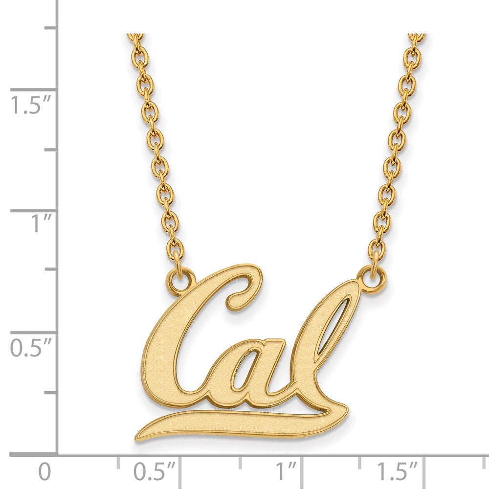 14k Gold  University of California Berkeley Large Pendant Necklace