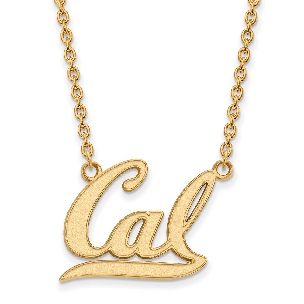 14k Gold  University of California Berkeley Large Pendant Necklace
