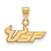 14k Gold  University of South Florida U-S-F Small Pendant