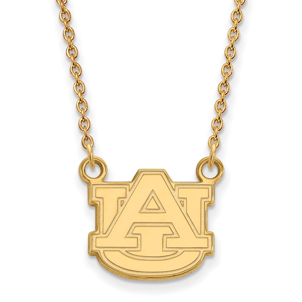 14k Gold  Auburn University Small Pendant Necklace