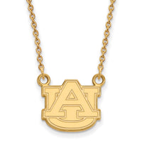 14k Gold  Auburn University Small Pendant Necklace