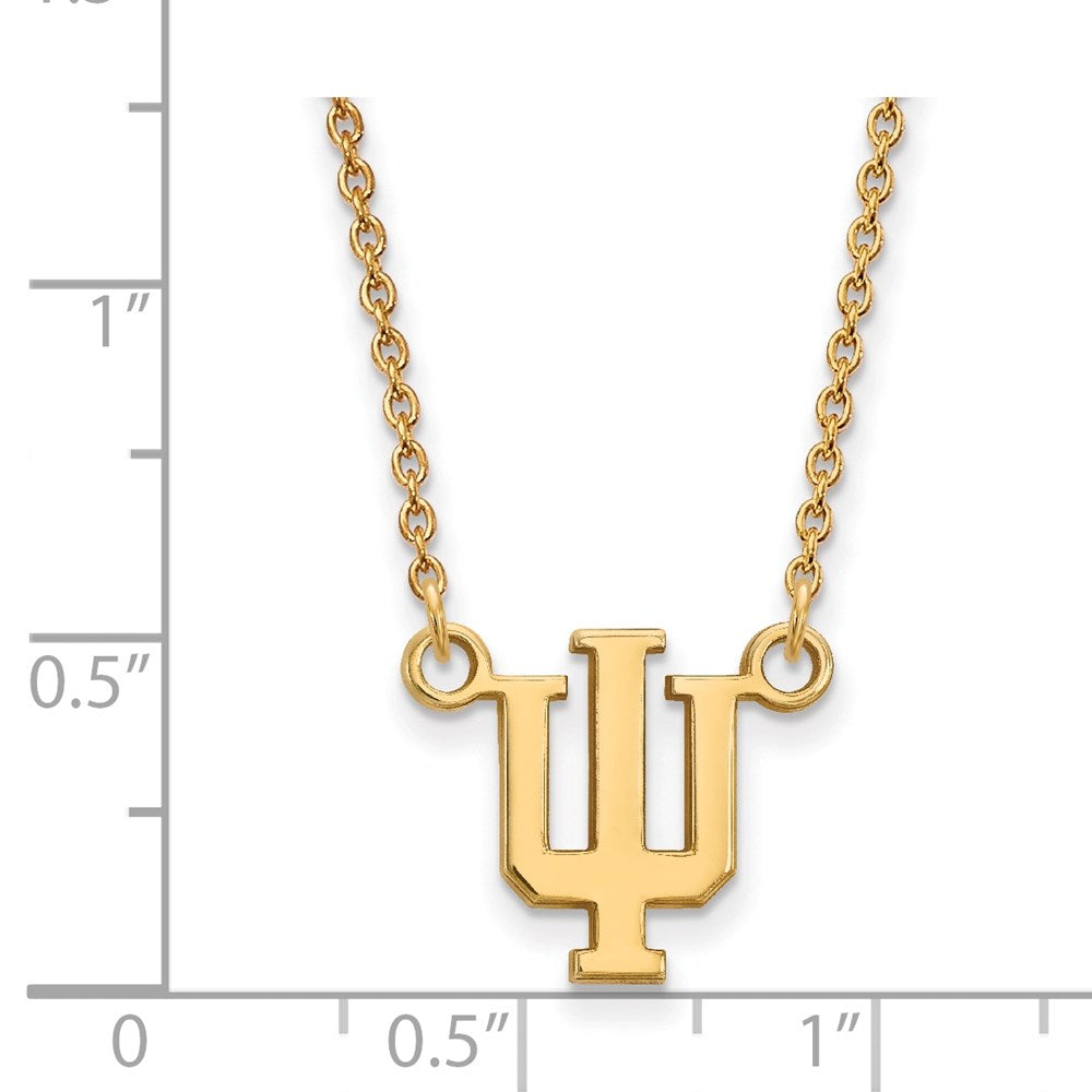 14ky  Indiana University Small Pendant w/Necklace
